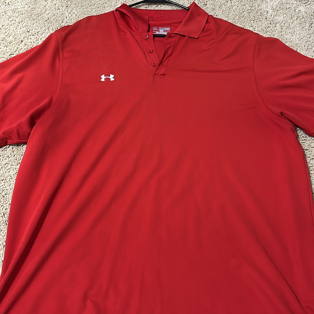Under Armour Men's Bold Red Polo